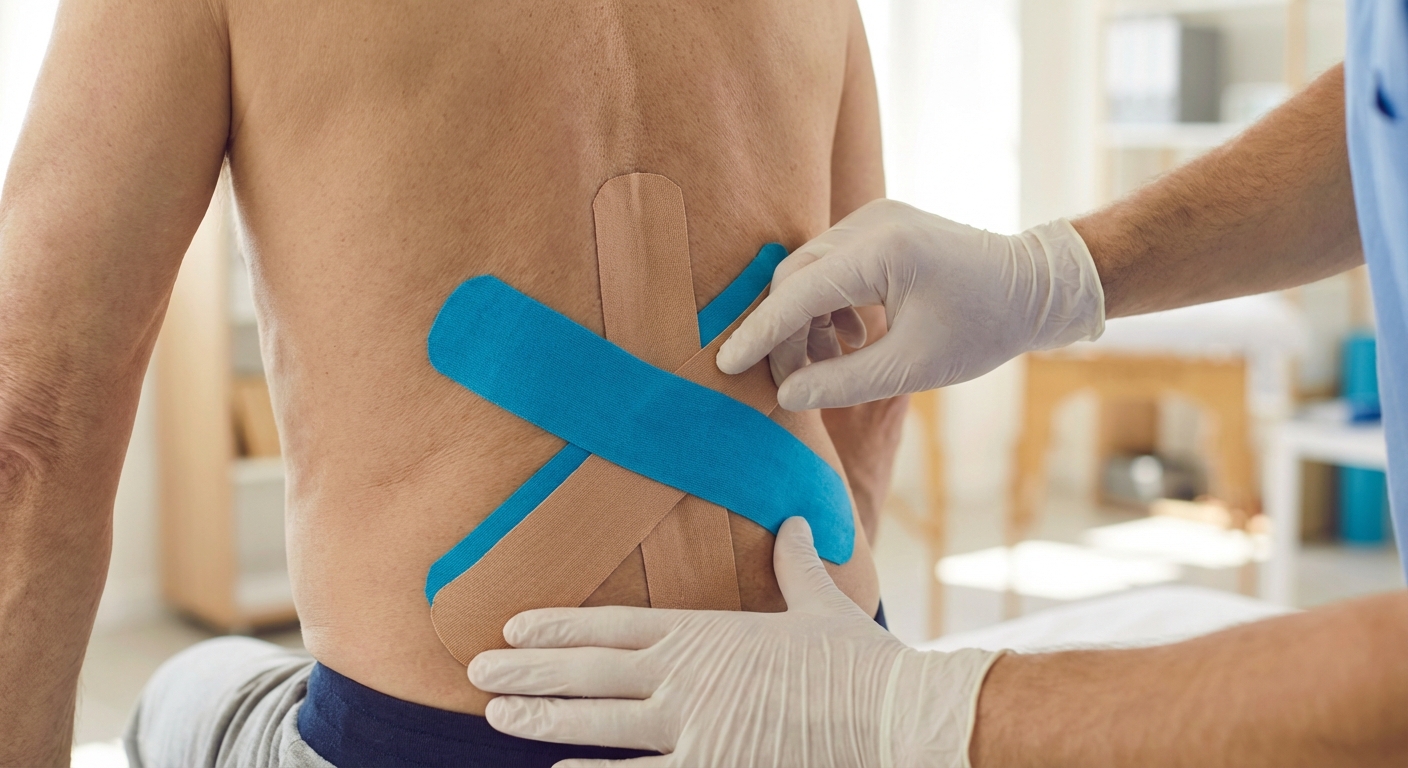 Kinesioteip alaseljavaluga eakal