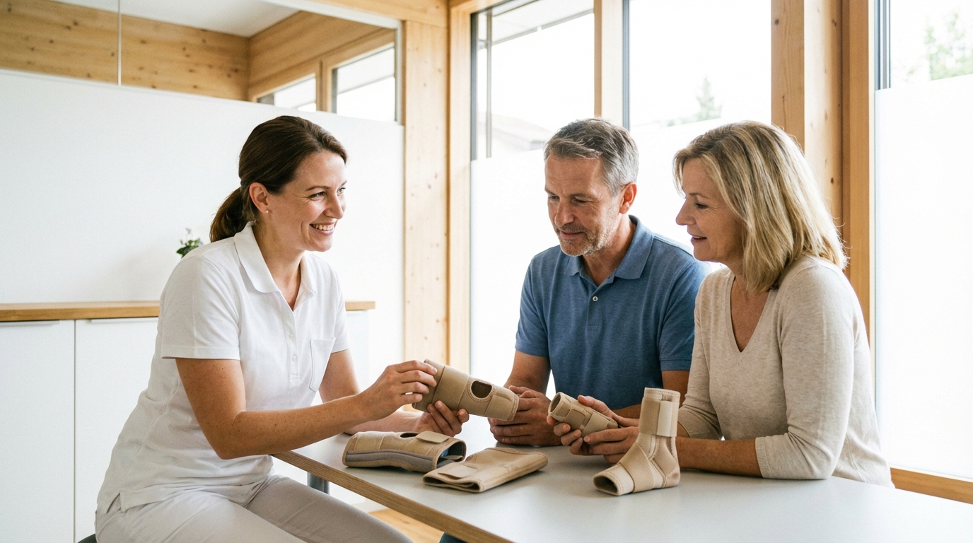 Spetsialist nõustab ortoosivalikut